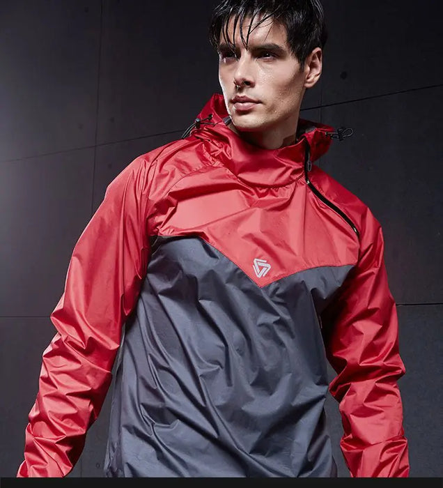 Men’s Hooded Sports Windbreaker Workout Jacket