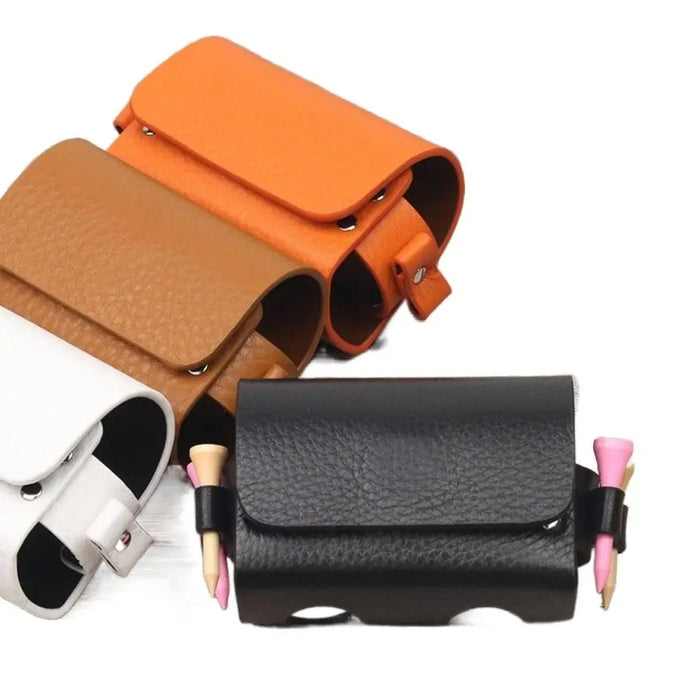 Golf Ball Storage Bag Waist Pouch with Clip