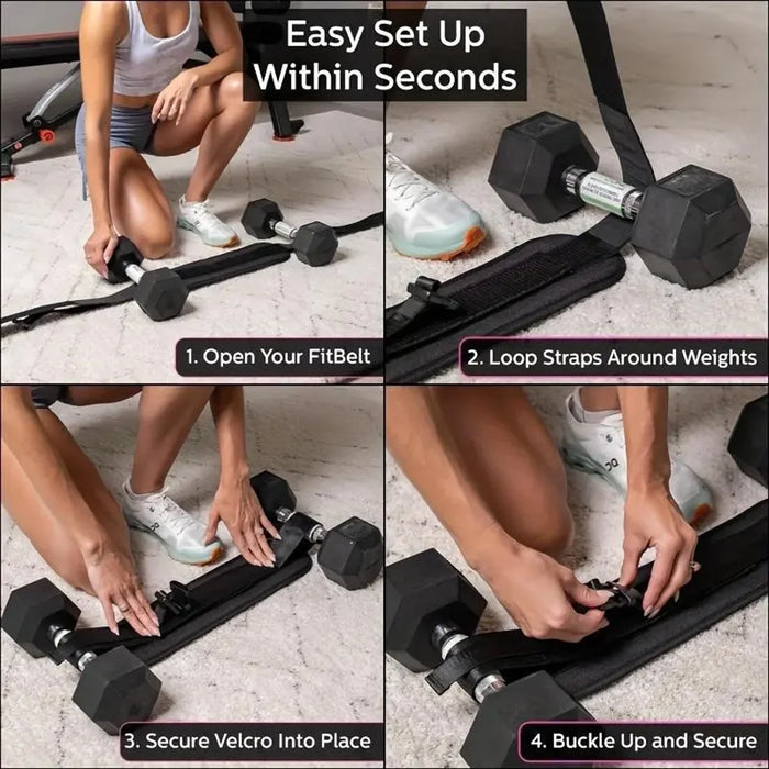Weighted Waist Training Belt for Fitness & Dumbbell Workouts